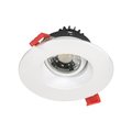 Jesco Downlight LED 3 Round Regressed Gimbal Recessed 8W 5CCT 90CRI WH RLF-3308-SW5-WH